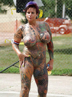Chubby Tattooed Wife Fucked - Tattoo Mature Sex Pics, Women Porn Photos
