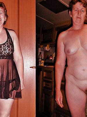 mature dressed and denude