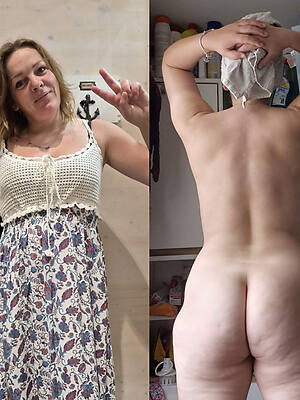 free dressed undressed mature pics