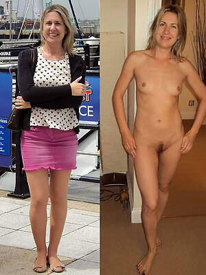 inhibit old women dressed undressed